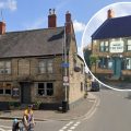 Designs for new signs, inset, at The Ship in Frome have been approved. Pictures: SR Signs/Somerset Council