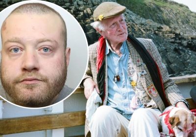 Christopher Monro, inset, has pleaded guilty to the murder of his father, Peter, main picture. Pictures: Avon & Somerset Police