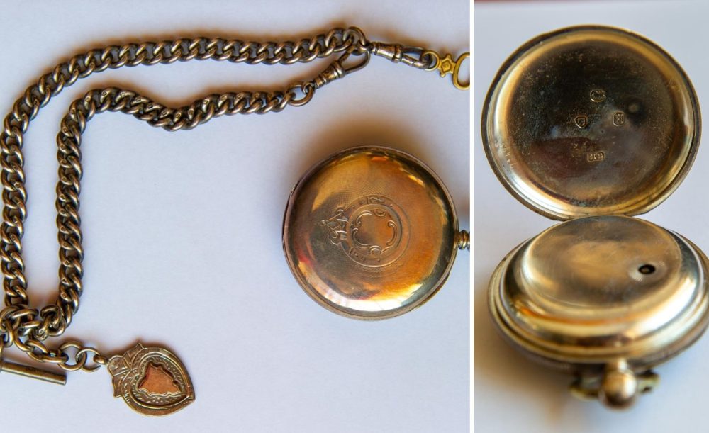 A pocket watch with sentimenal value was among items stolen in North Petherton. Pictures: Avon & Somerset Police