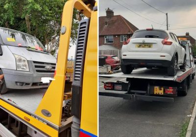 The vehicles were seized in Yeovil. Pictures: Avon & Somerset Police