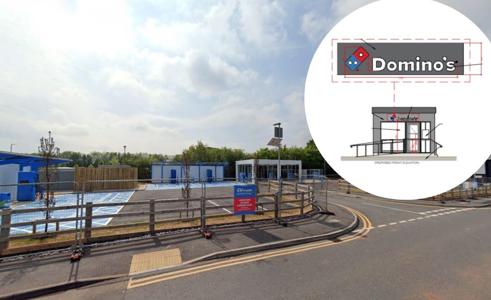 The Domino's 'pod' will open near the McDonald's at Wellington Service Station. Pictures: Google/Pegasus/Somerset Council