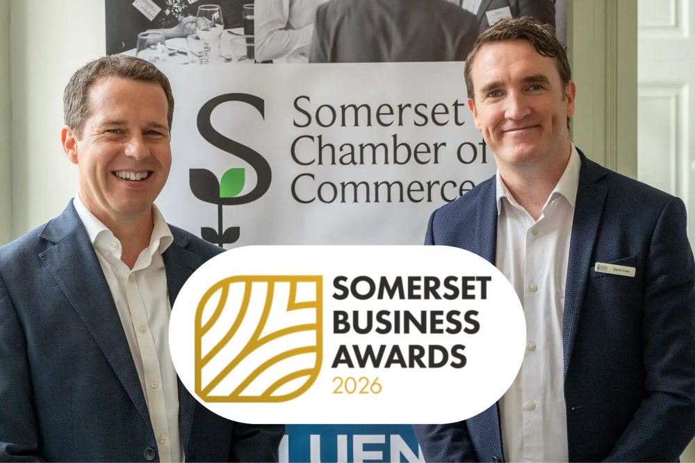 Mike Cahill, partner at Albert Goodman, and David Crew, chamber MD