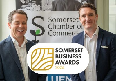 Mike Cahill, partner at Albert Goodman, and David Crew, chamber MD