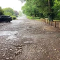 The car park at Weston Woods will close on Wednesday evening for pothole work. Picture: North Somerset Council