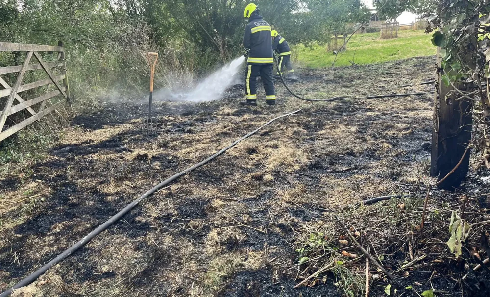 Firefighters were sent to deal with an out of control bonfire near Wrantage. Picture: Taunton Fire Station