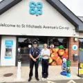 PCSO Enzo has been working with staff at the Co-op in St Michael's Avenue, Yeovil. Picture: Avon & Somerset Police