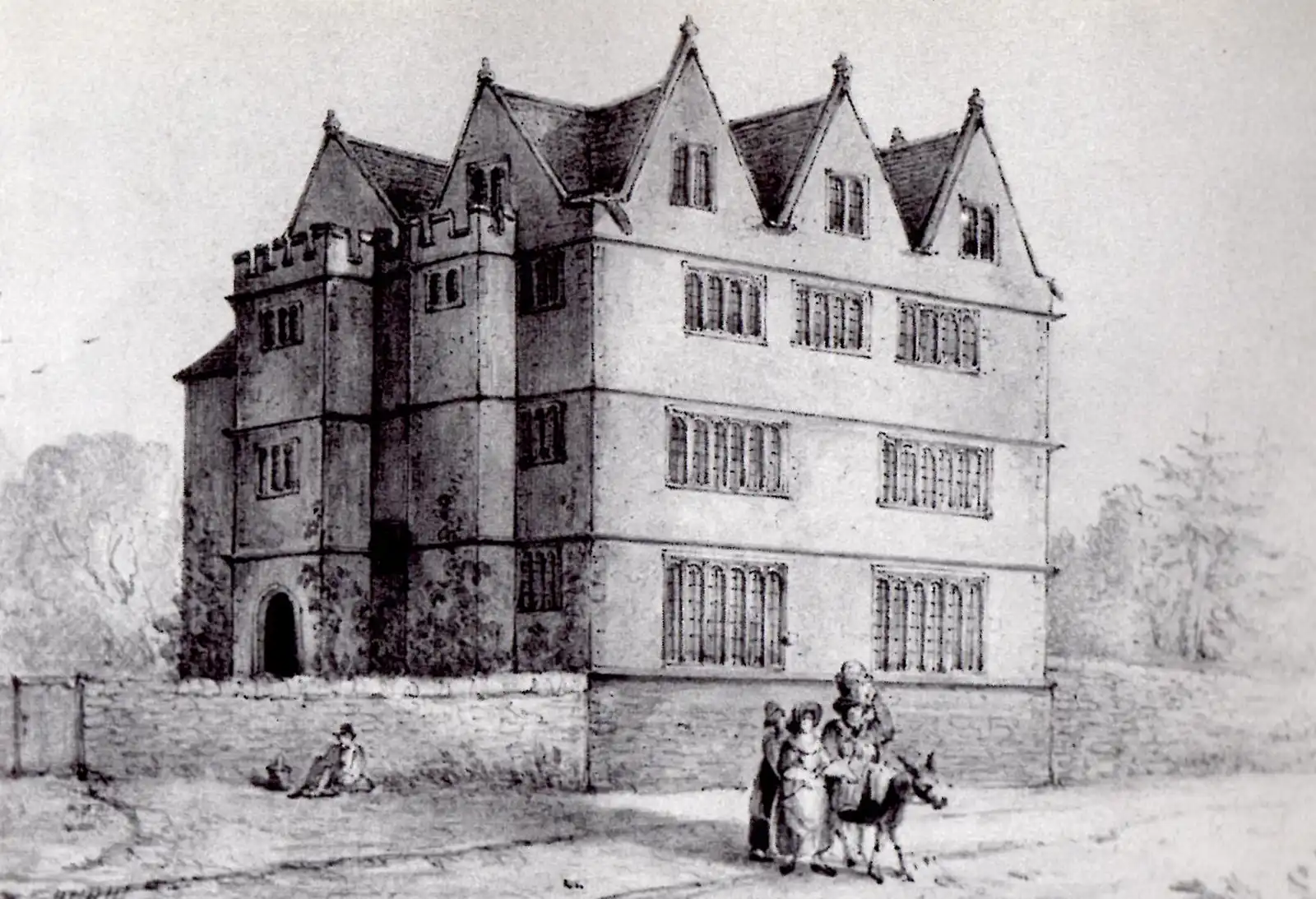 Beckington Castle in 1842