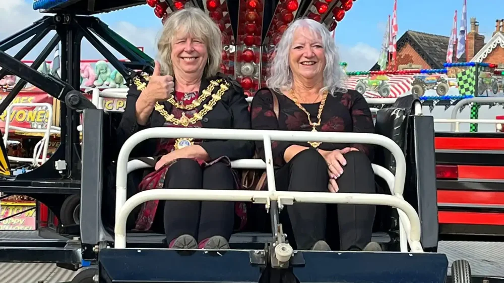 Mayor of Bridgwater, Cllr Kathy Pearce, gives a thumbs up to proceedings. Picture: Bridgwater Town Council