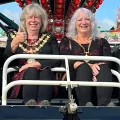 Mayor of Bridgwater, Cllr Kathy Pearce, gives a thumbs up to proceedings. Picture: Bridgwater Town Council