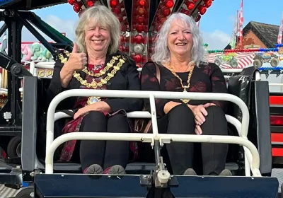 Mayor of Bridgwater, Cllr Kathy Pearce, gives a thumbs up to proceedings. Picture: Bridgwater Town Council