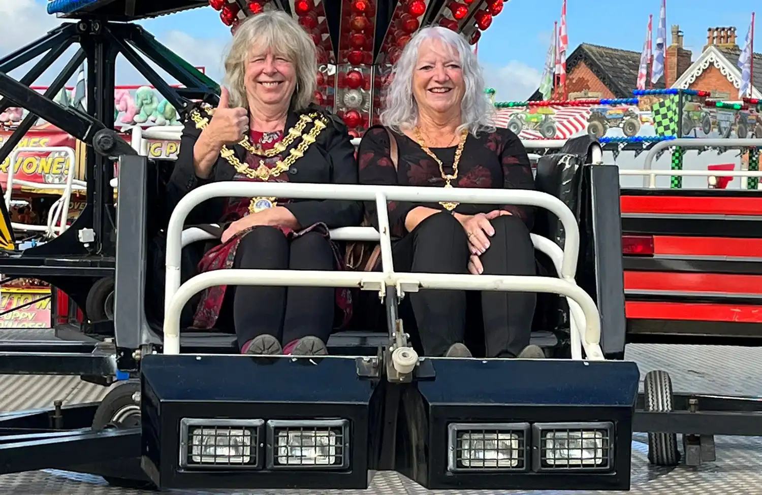 Mayor of Bridgwater, Cllr Kathy Pearce, gives a thumbs up to proceedings. Picture: Bridgwater Town Council