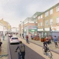 Work on the Celebration Mile project in Bridgwater has been delayed several times. Picture: Somerset Council