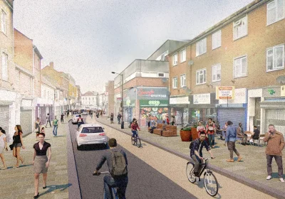 Work on the Celebration Mile project in Bridgwater has been delayed several times. Picture: Somerset Council