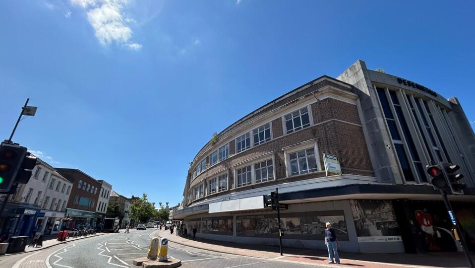 The former Debenhams building in North Street, Taunton, is up for sale...
