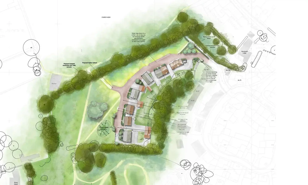 How the new homes in Norton St Philip could look. Picture: Lochailort/Somerset Council