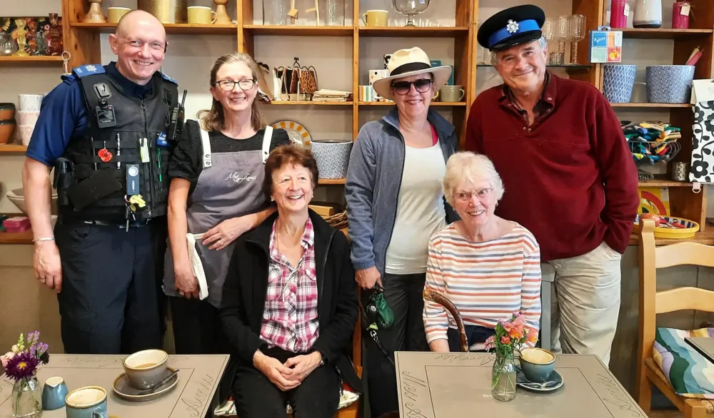 PCSO Will with members of the Beckington Walk and Talk group. Picture: Avon & Somerset Police