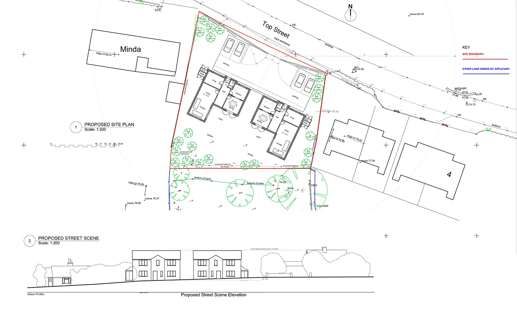 How the new houses could be planned on the site. Picture: MJW Architects/Somerset Council