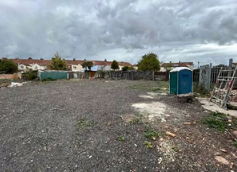 Six homes are planned on land behind the former funeral directors in Bridgwater. Pictures: James Venton Planning/Somerset Council