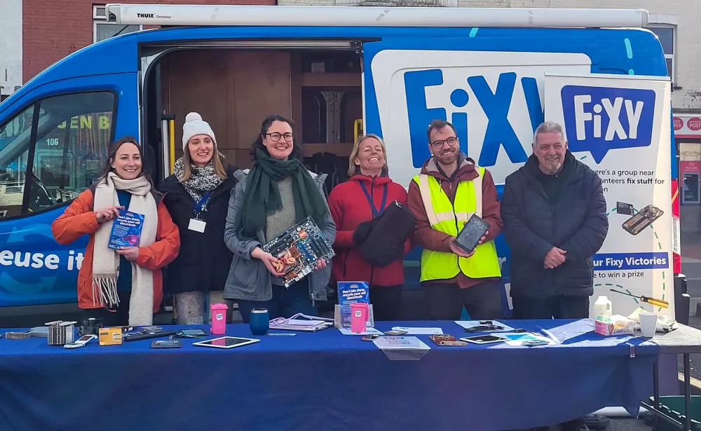 The Fixy team helps people recycle or reuse electrical items