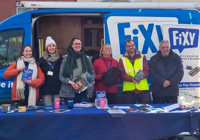 The Fixy team helps people recycle or reuse electrical items