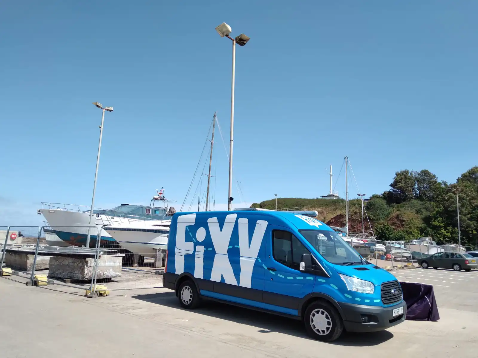 The Fixy van visits Watchet