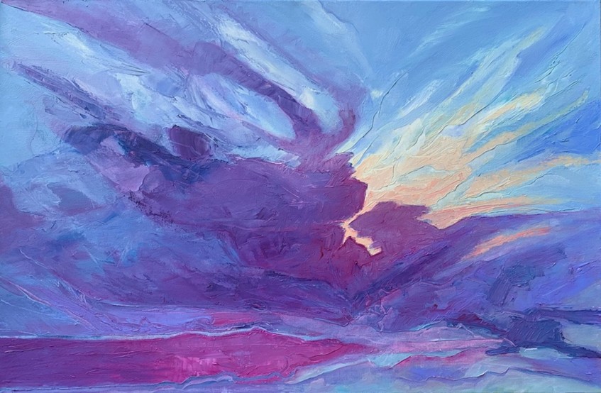 The Light Cracked The Clouds Open, by Christine Allison, is among raffle prizes up for grabs