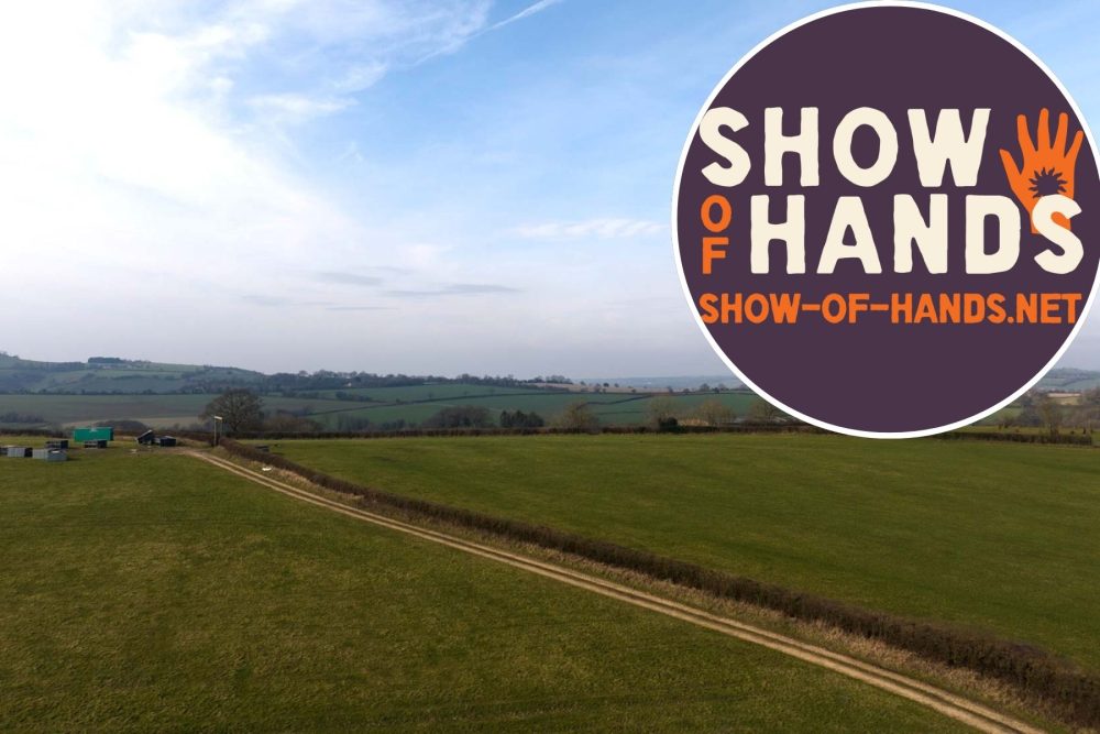 Festival goers are being urged to have their say over the line-up of the first Show of Hands Festival, in Bruton