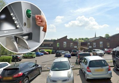 The new banking hub, plus an ATM, is set to be installed at the Westway Centre in Frome. Pictures: Google/Pixabay