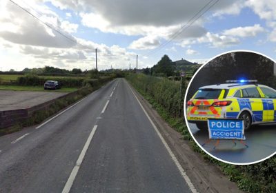 The crash occurred on the A361 between Glastonbury and Pilton. Picture: Google