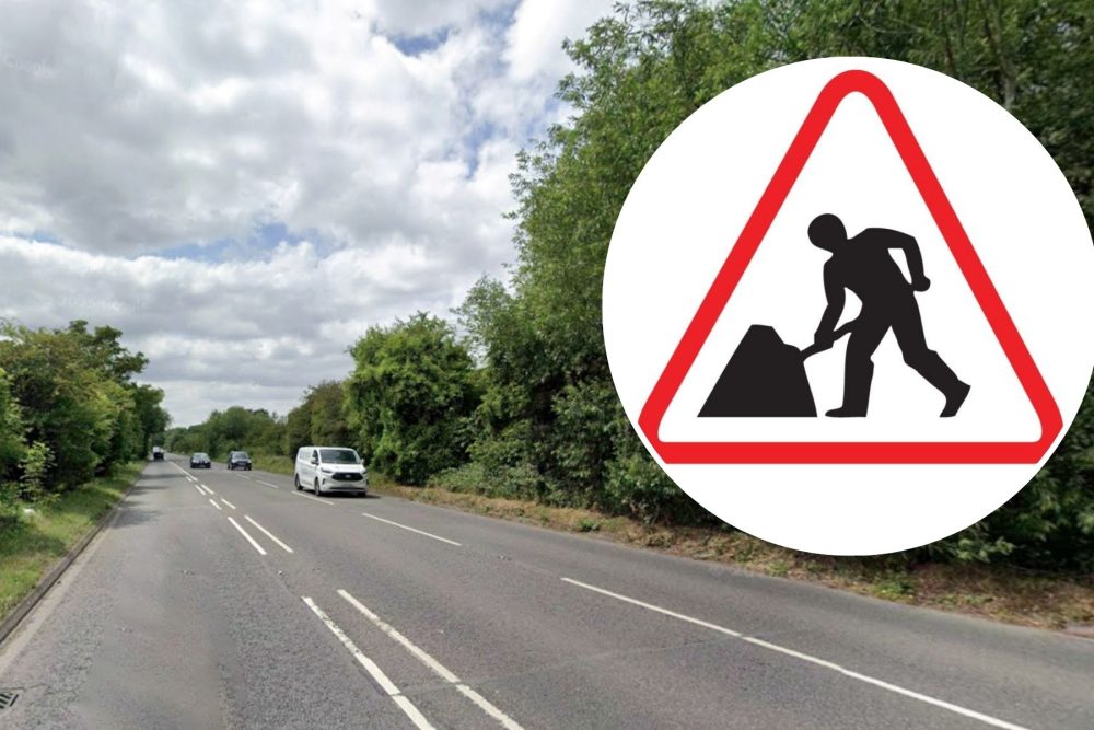 Work gets underway on the Portbury Hundred at Portishead, to the M5, on Monday night. Picture: Google