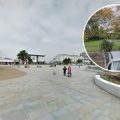 Police tackled anti-social behaviour in the Italian Gardens and an alleged assault in Grove Park, inset, in Weston. Pictures: Google