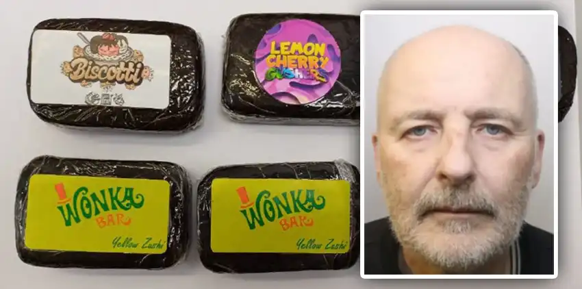 Westwick has been jailed after cannabis products were found at his home and in his care in Pilton. Pictures: Avon & Somerset Police