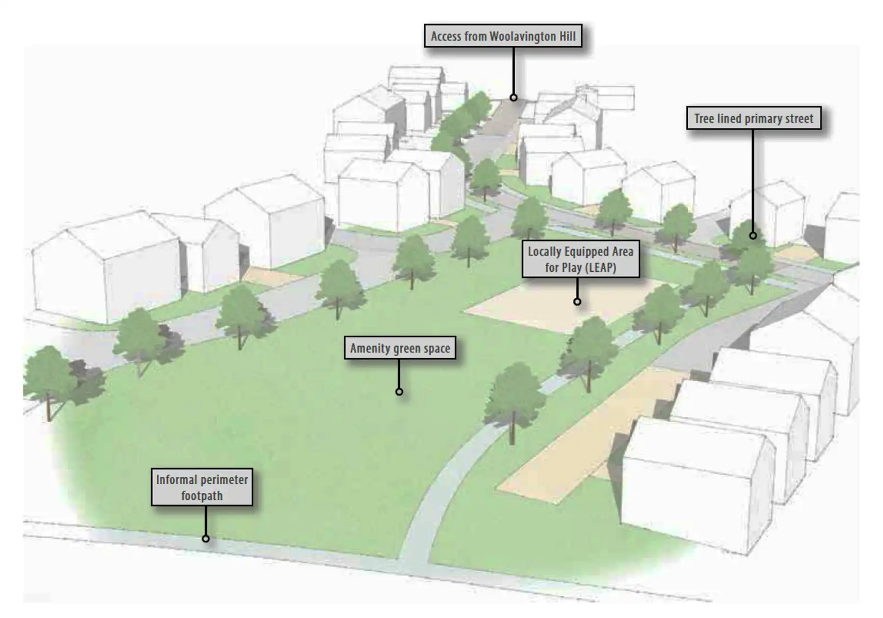 An example of how the site could be laid out. Picture: Pad Design/Somerset Council