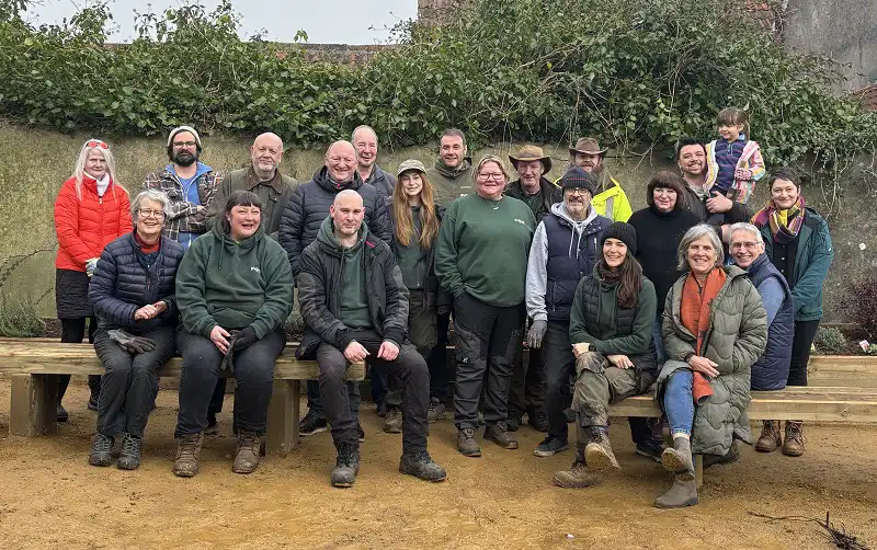 Volunteers after the garden renovation was completed earlier this year. Picture: Frome Town Council