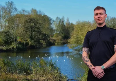 Sgt Joe Pitman and a colleague have been recognised with bravery awards. Pictures: BHTC/Avon & Somerset Police Federation