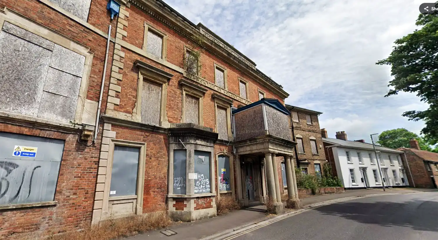 The old Bridgwater Hospital building has lain empty since 2014. Picture: Google