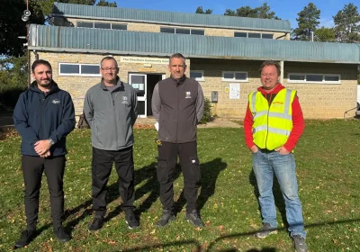 A site meeting ahead of work at The Charltons Community Centre