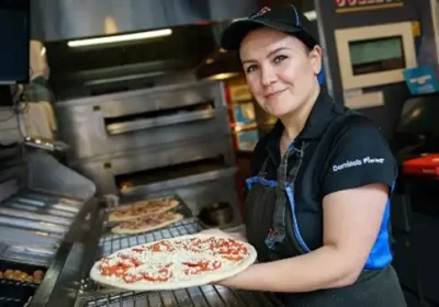 The new Dominos pod in Wellington is the first of its kind in the UK