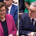 Glastonbury & Somerton MP Sarah Dyke quizzed Prime Minister Sir Keir Starmer on dentistry during PMQs. Pictures: Parliament TV