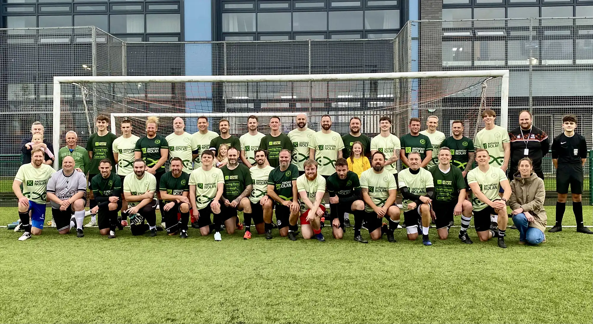 The UCS College Group and Luke Buckingham XI teams