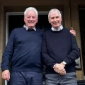 Paul Wynne, left, is retiring and will be replaced by interim clerk, Peter Wheelhouse, right. Picture: Frome Town Council