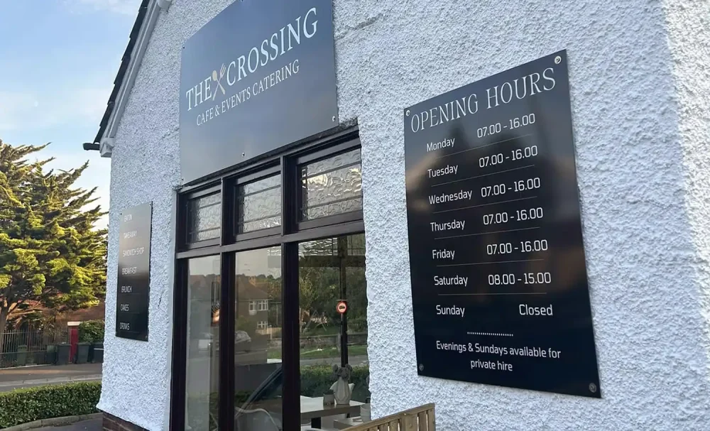 Burglars targeted The Crossing cafe, in Yeovil, police said