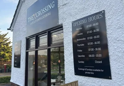 Burglars targeted The Crossing cafe, in Yeovil, police said