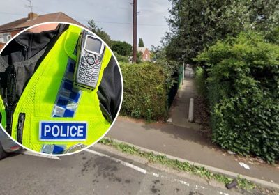 The teen, 13, was making her way between Freedom Avenue and Burroughes Avenue in Yeovil. Picture: Google