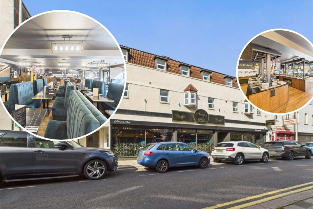 The building is home to the Amazing Asia buffet restaurant in Weston