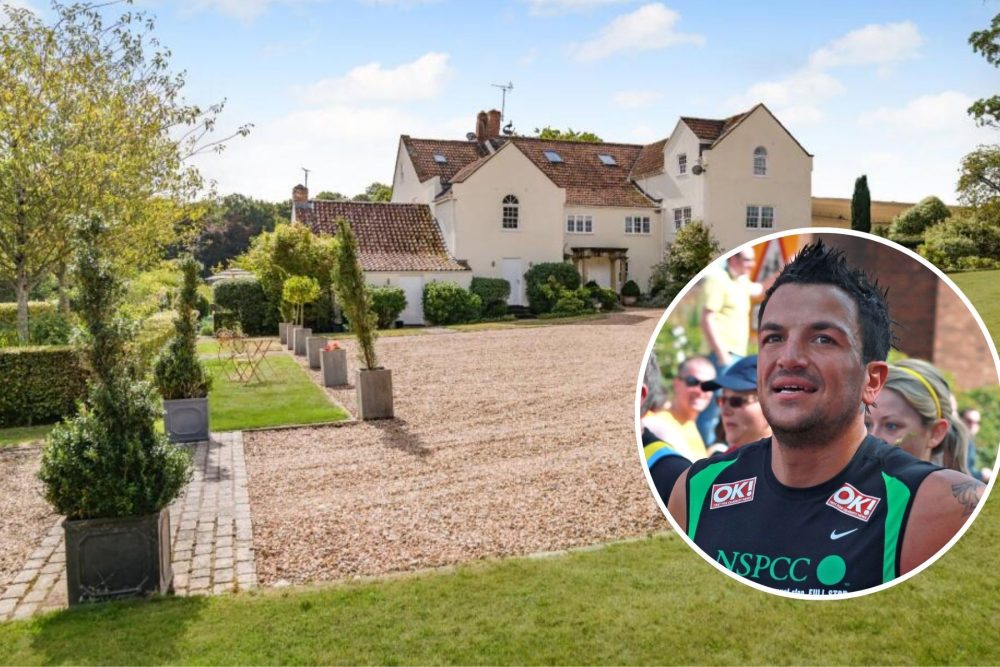 The house is understood to be the Somerset home of Peter Andre's in-laws. Pictures: Rightmove/Shimelle/CC