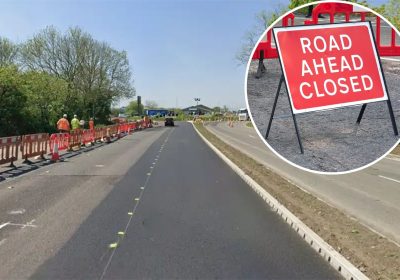 Road closures are planned as work at the Dunball Roundabout nears completion. Picture: Google