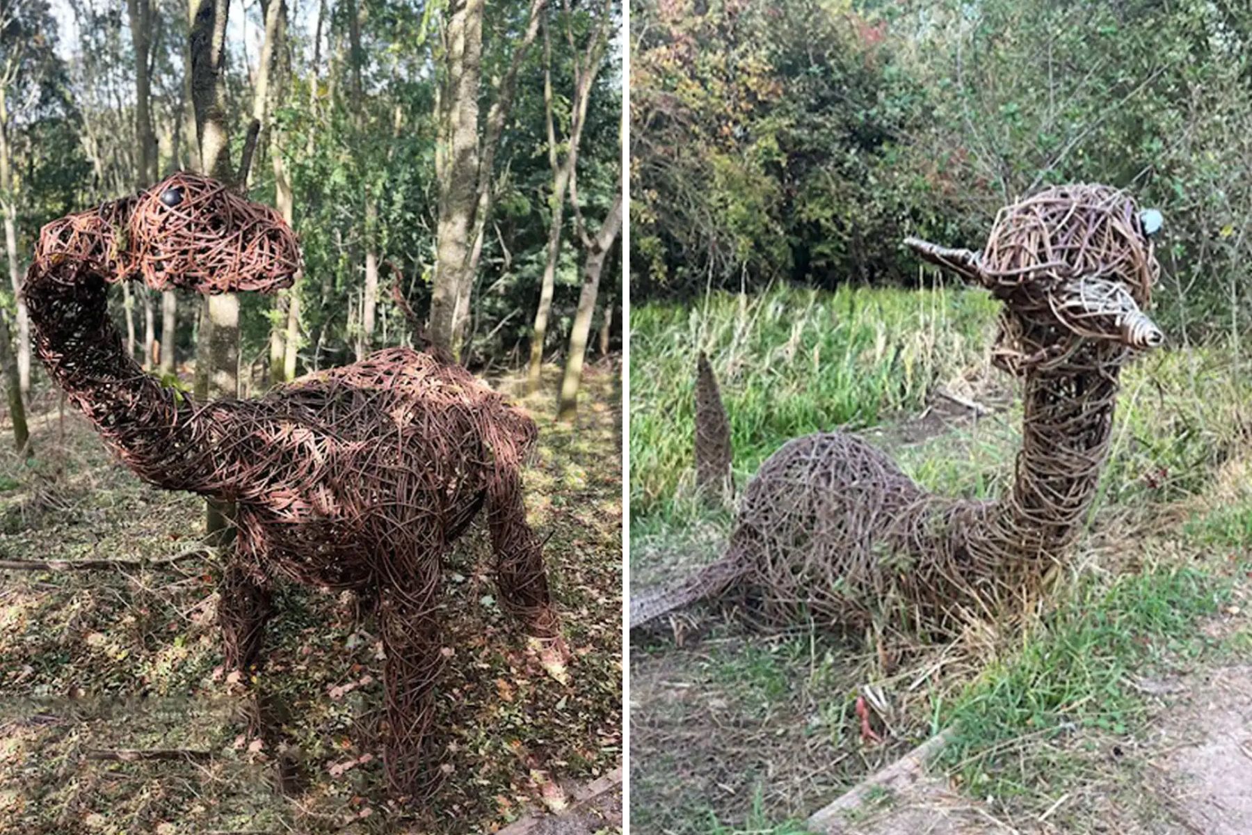 A Diplodocus and a Plesiosaur. Picture: Coates English Willow