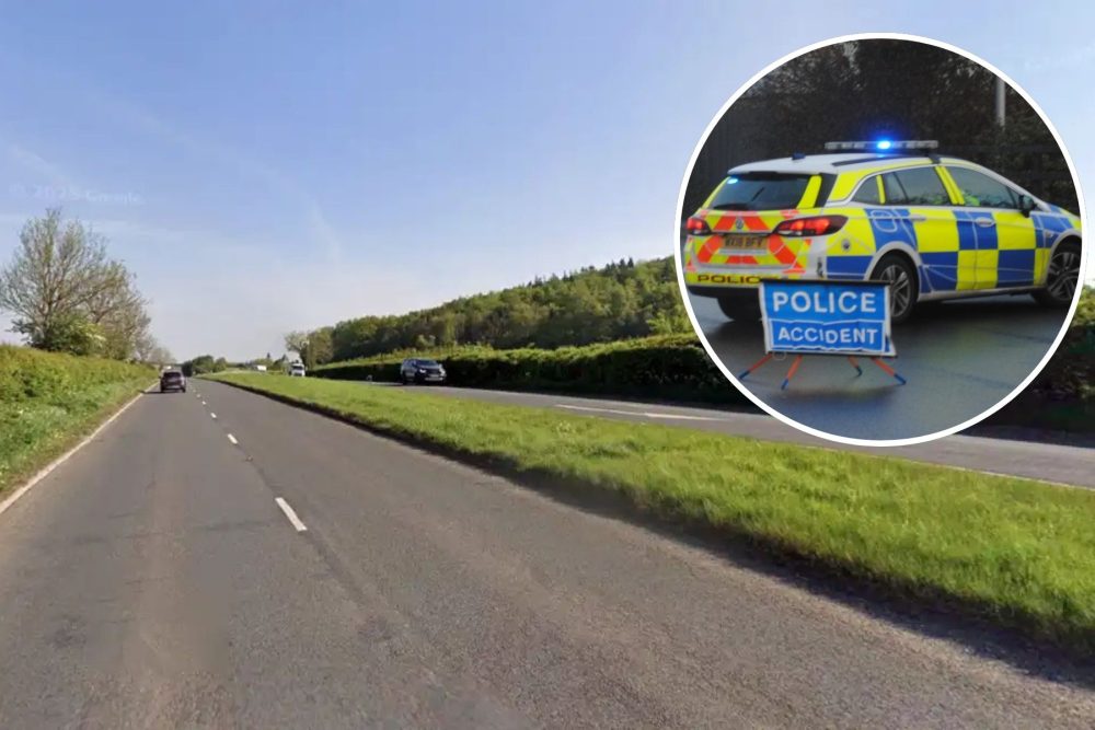 The crash happened on a dual-carriageway section of the A39 near Marksbury, in north east Somerset. Picture: Google