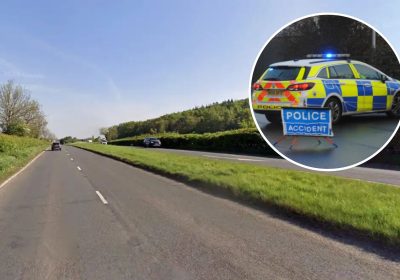 The crash happened on a dual-carriageway section of the A39 near Marksbury, in north east Somerset. Picture: Google